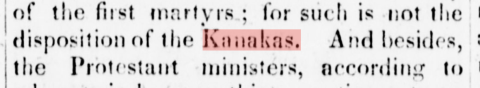 "Kanaka" in Newspaper