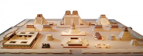 Model of Tenochtitlan at the Museo Nacional de Antropología, Mexico City, Mexico.