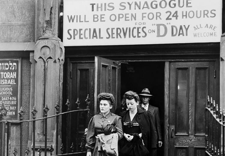 Congregation Emunath Israel on West Twenty-third Street in New York City remained open 24 hours on D-Day (June 6, 1944) for special services and prayer. 
