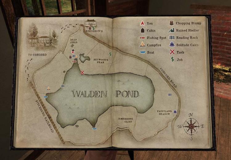 Map of Walden Pond