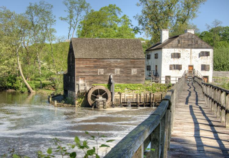 Philipsburg Manor in Sleepy Hollow, New York. The Philipses made use of African slaves to build various structures at both the Upper Mills and Lower Mills.