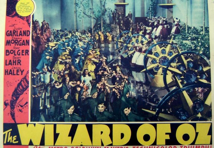 Lobby card from the original 1939 release of The Wizard of Oz.