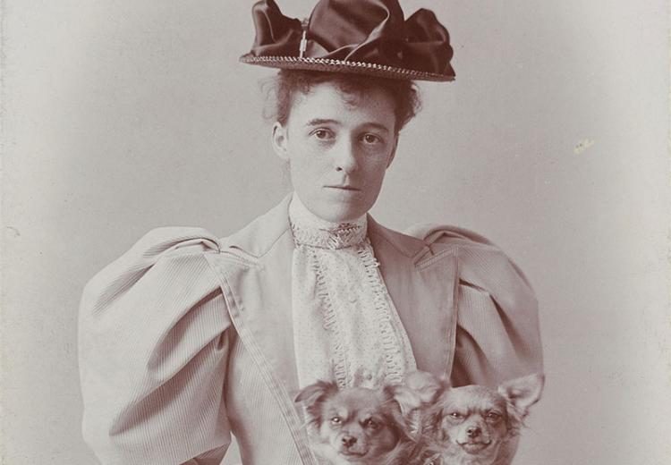 Photograph of writer Edith Wharton, taken by E. F. Cooper, at Newport, Rhode Island. 