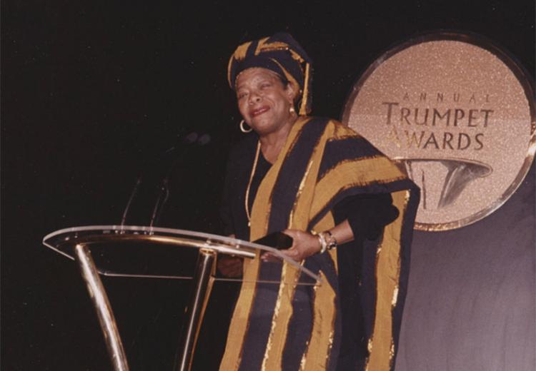Celebrated American poet Maya Angelou