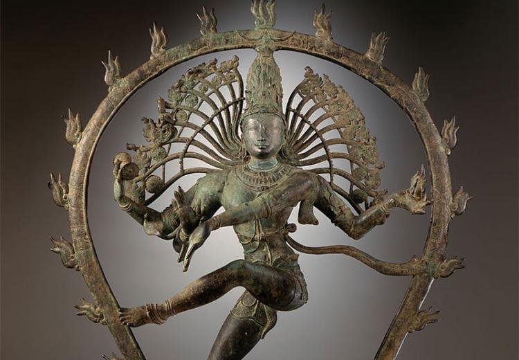 Sculpture of Shiva in copper alloy from India (Tamil Nadu)