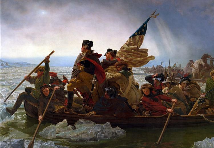 Washington Crossing the Delaware by Emanuel Leutze.